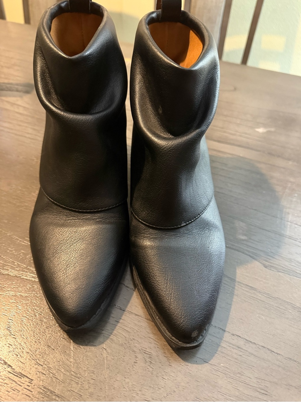 Zodiac Black Pointed Toe Ankle Boots